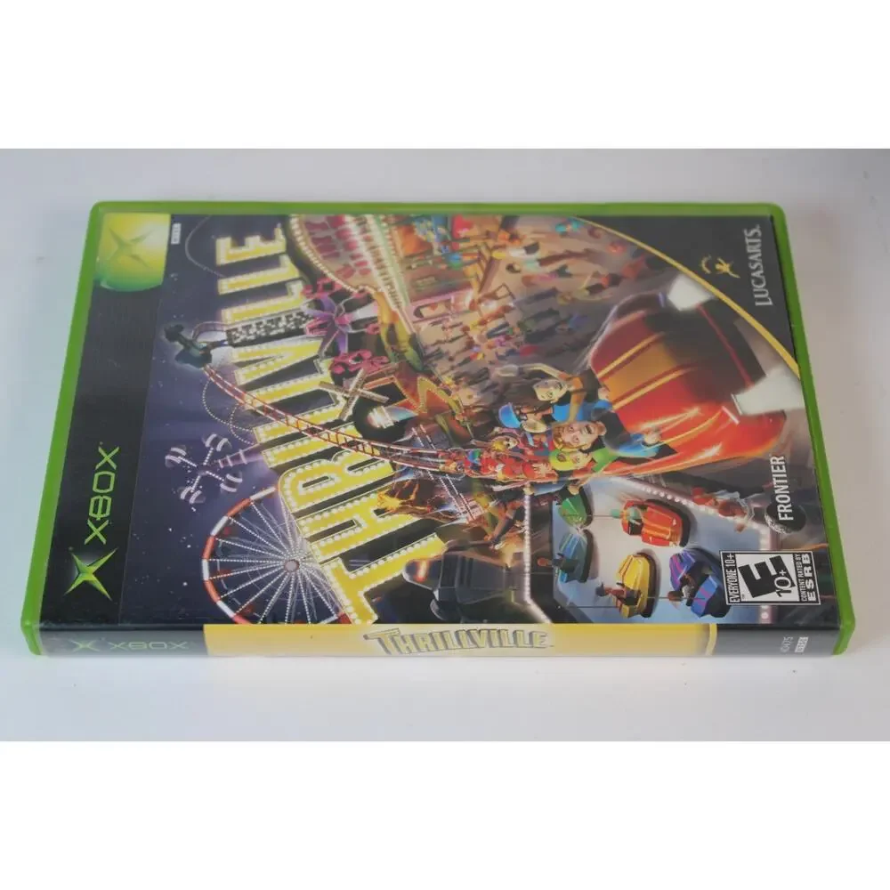 Thrillville (Microsoft Xbox) Authentic, Complete w/ Manual, tested/works